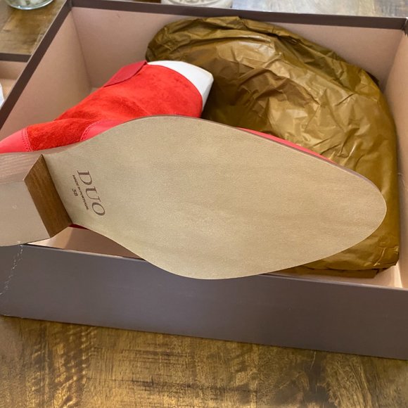 Jolene Rosso Leather Ankle Boot from Duo Boot - Picture 2 of 6